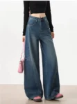Blue Bare Minimum Wide Leg Jeans